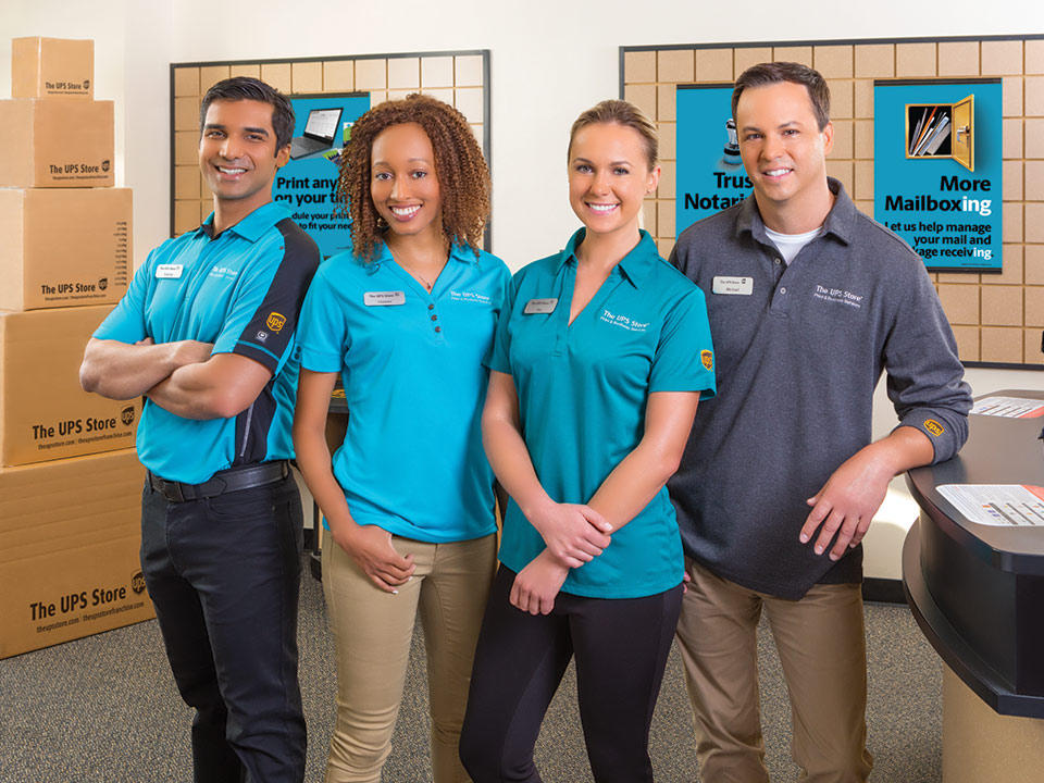 The UPS Store staff ready to welcome customers