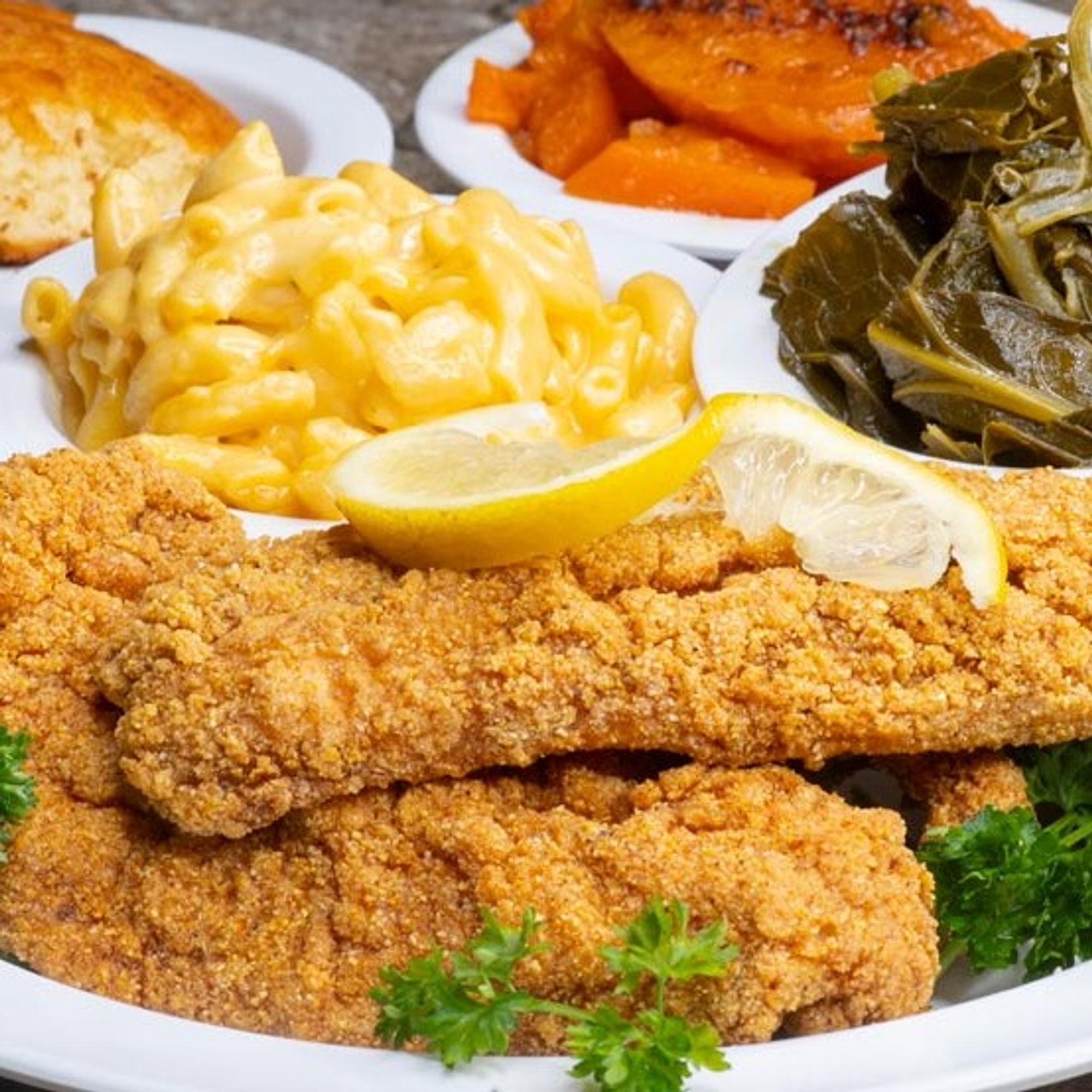 Fried Catfish with Two Sides