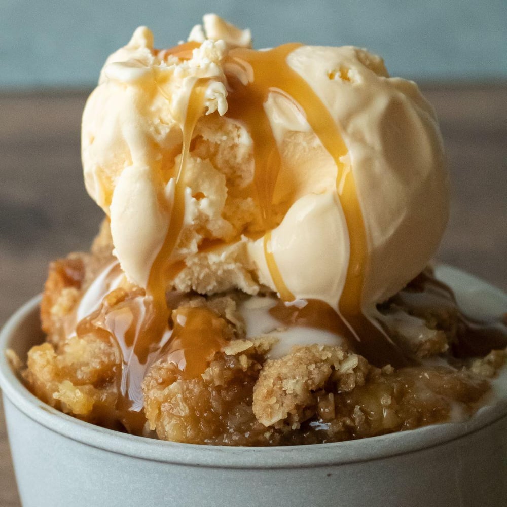 Caramel Crisp Bread Pudding