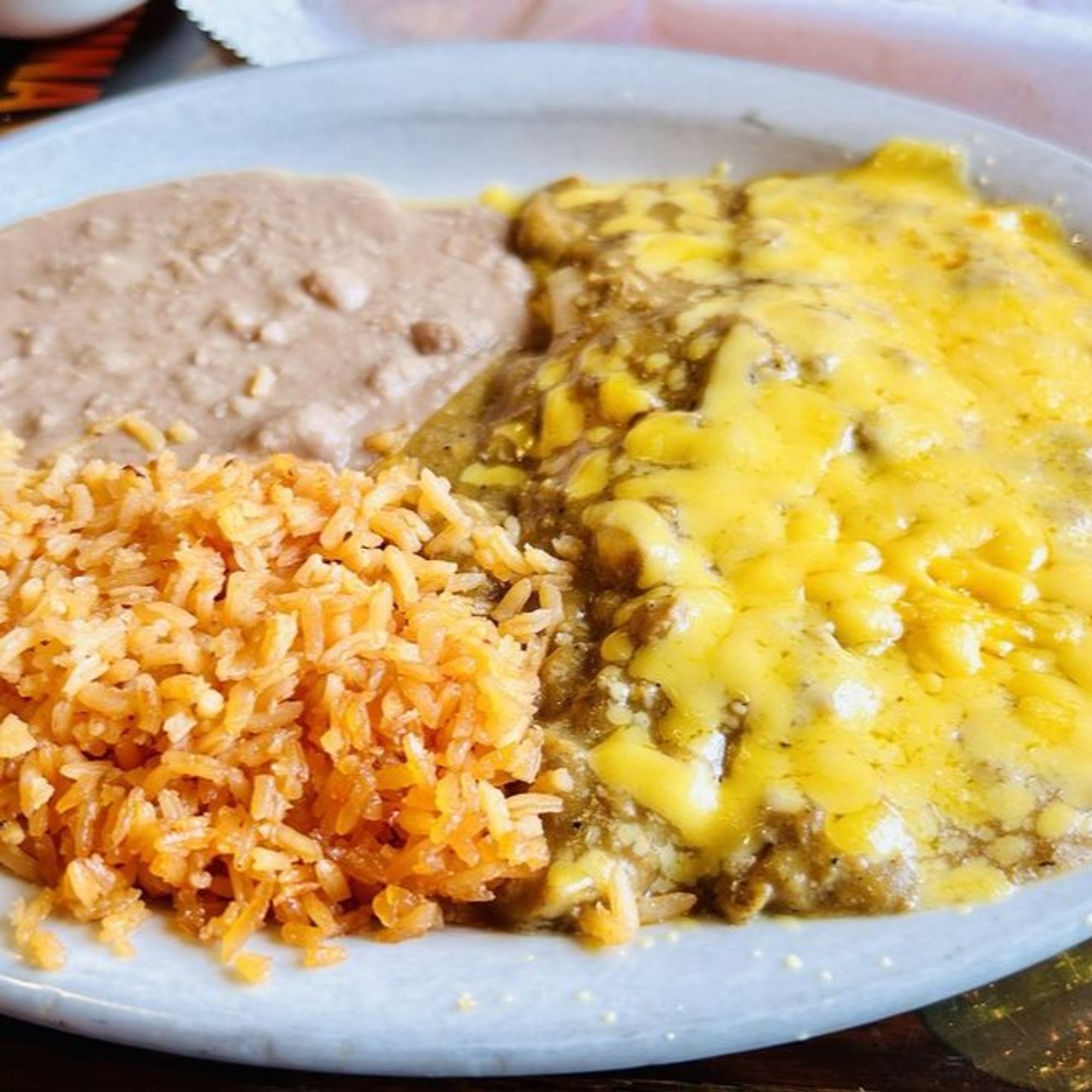 Cheese Enchilada Plate