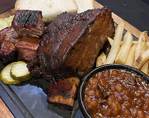 Prime Beef Short Rib & Burnt Ends Dinner Platter