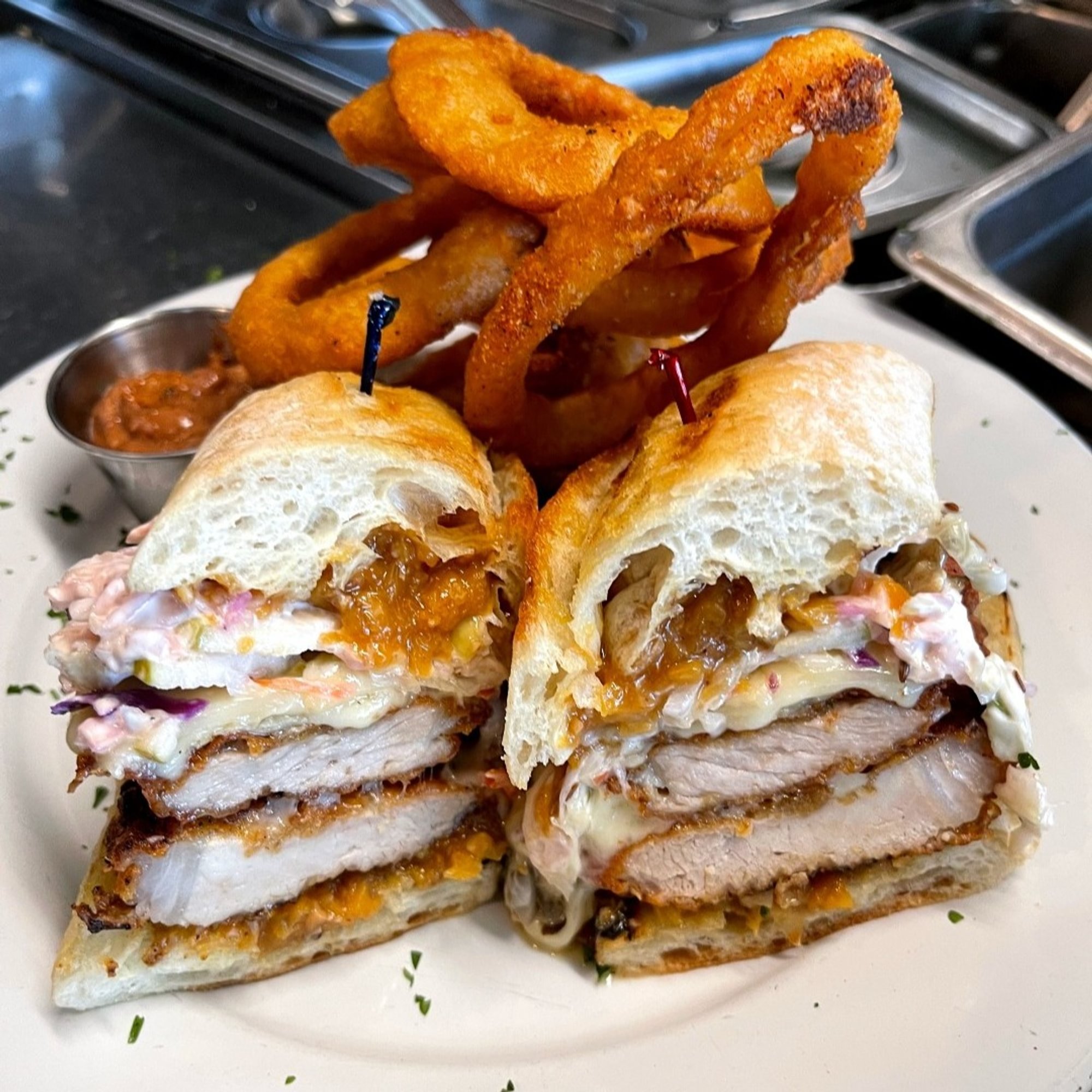 Pacific NW Pork Cutlet Sandwich