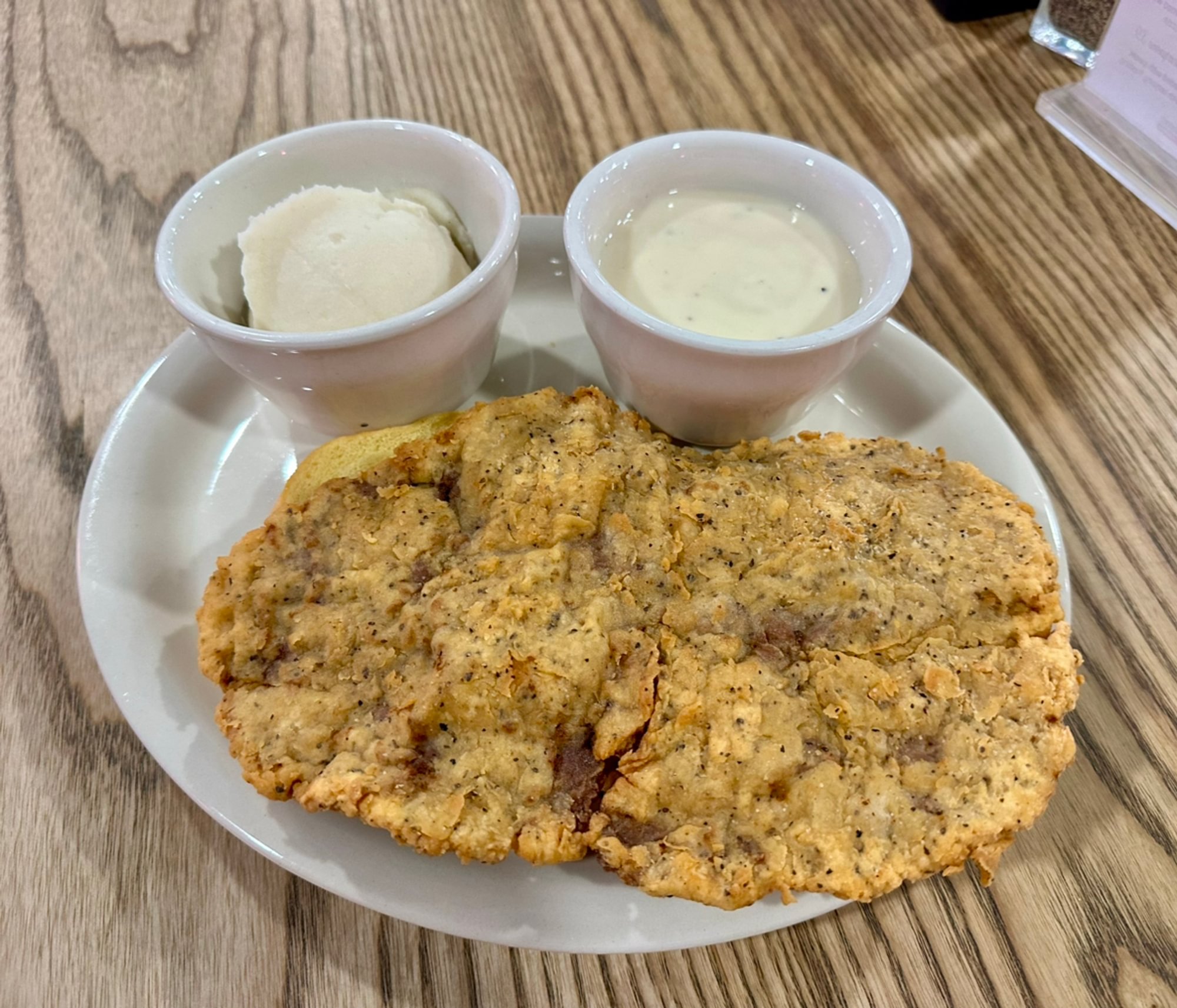 Open-Faced Chicken Fried Steak Sandwich