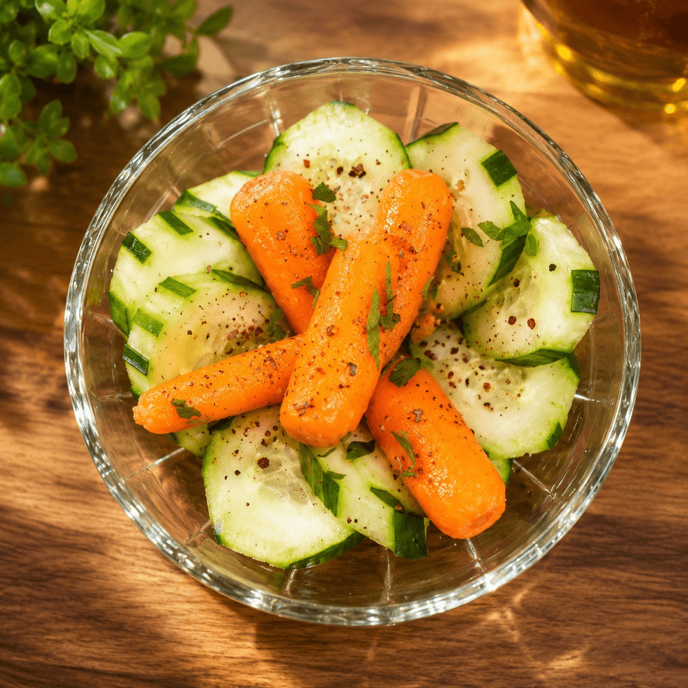Sliced Cucumbers & Baby Carrots