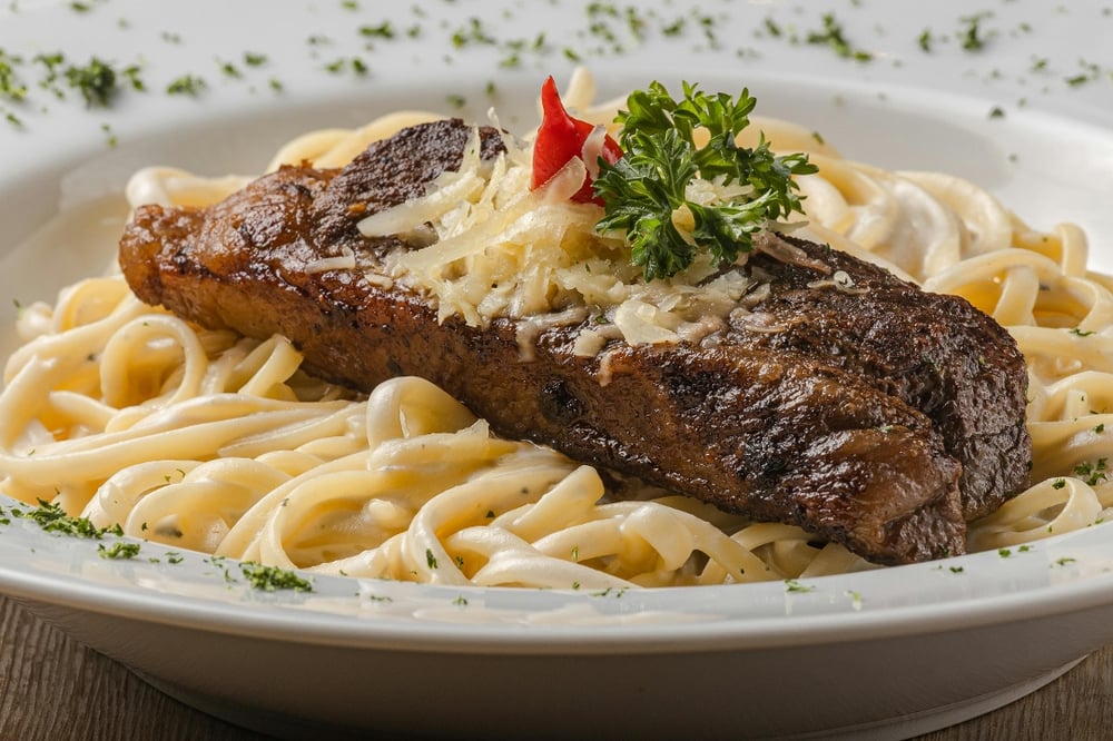 Steak & Cajun Chicken Pasta
