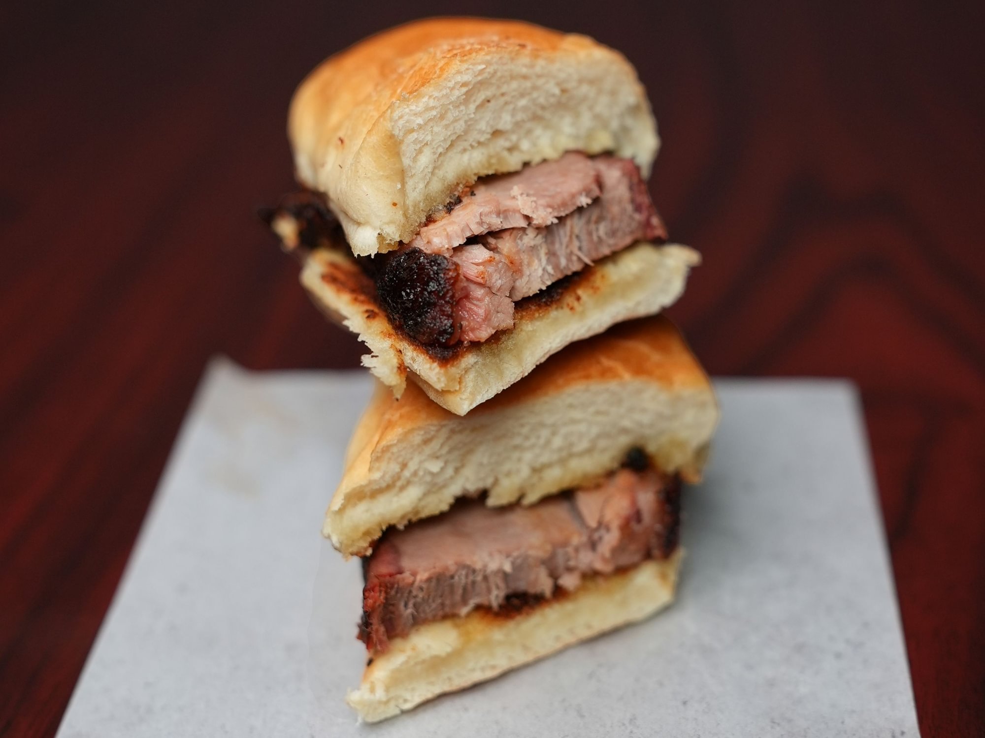 Sliced Brisket Sandwich