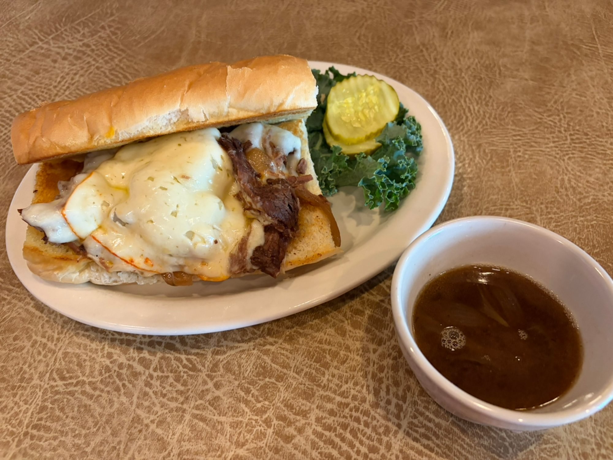 French Onion Pot Roast Hoagie