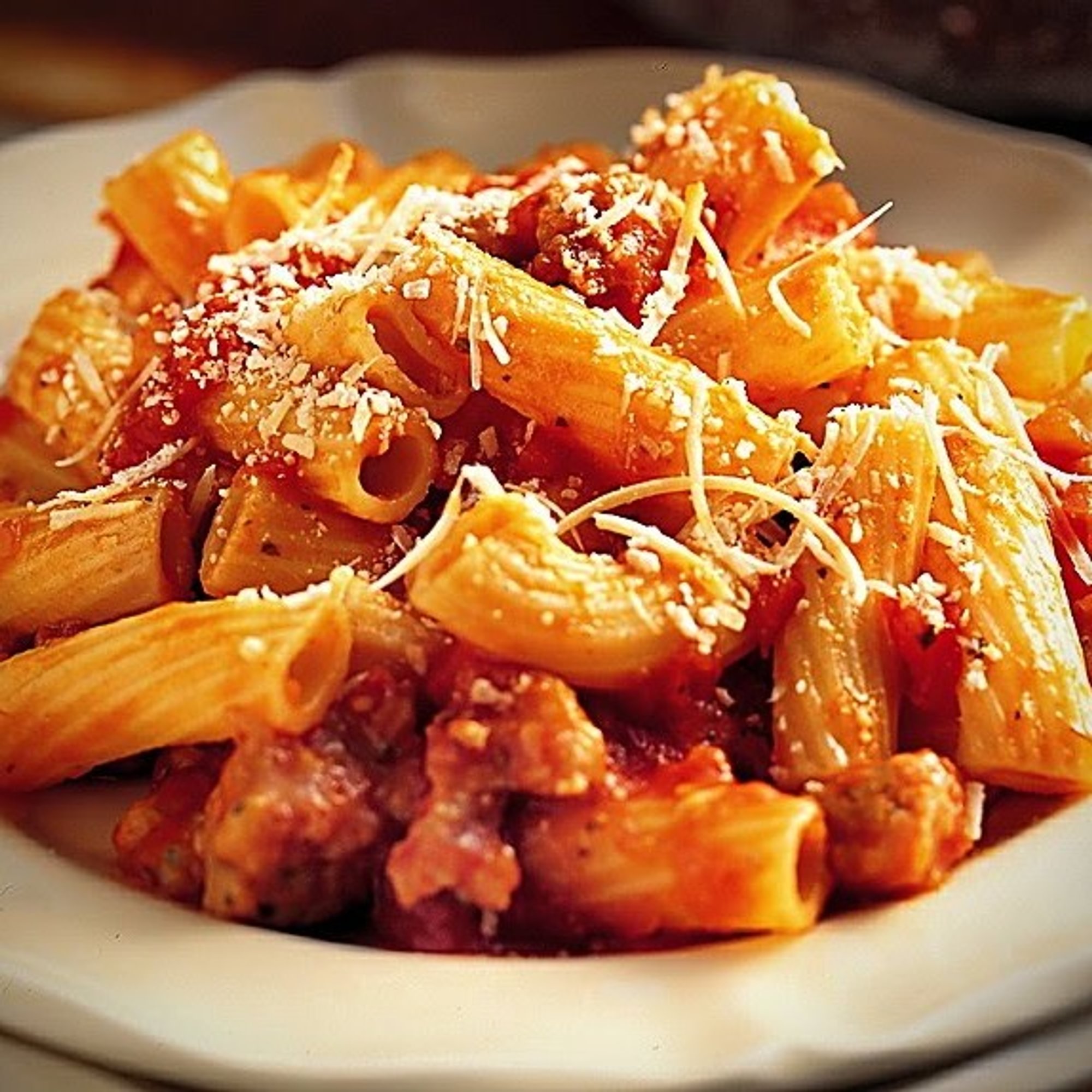 Rigatoni With Salad