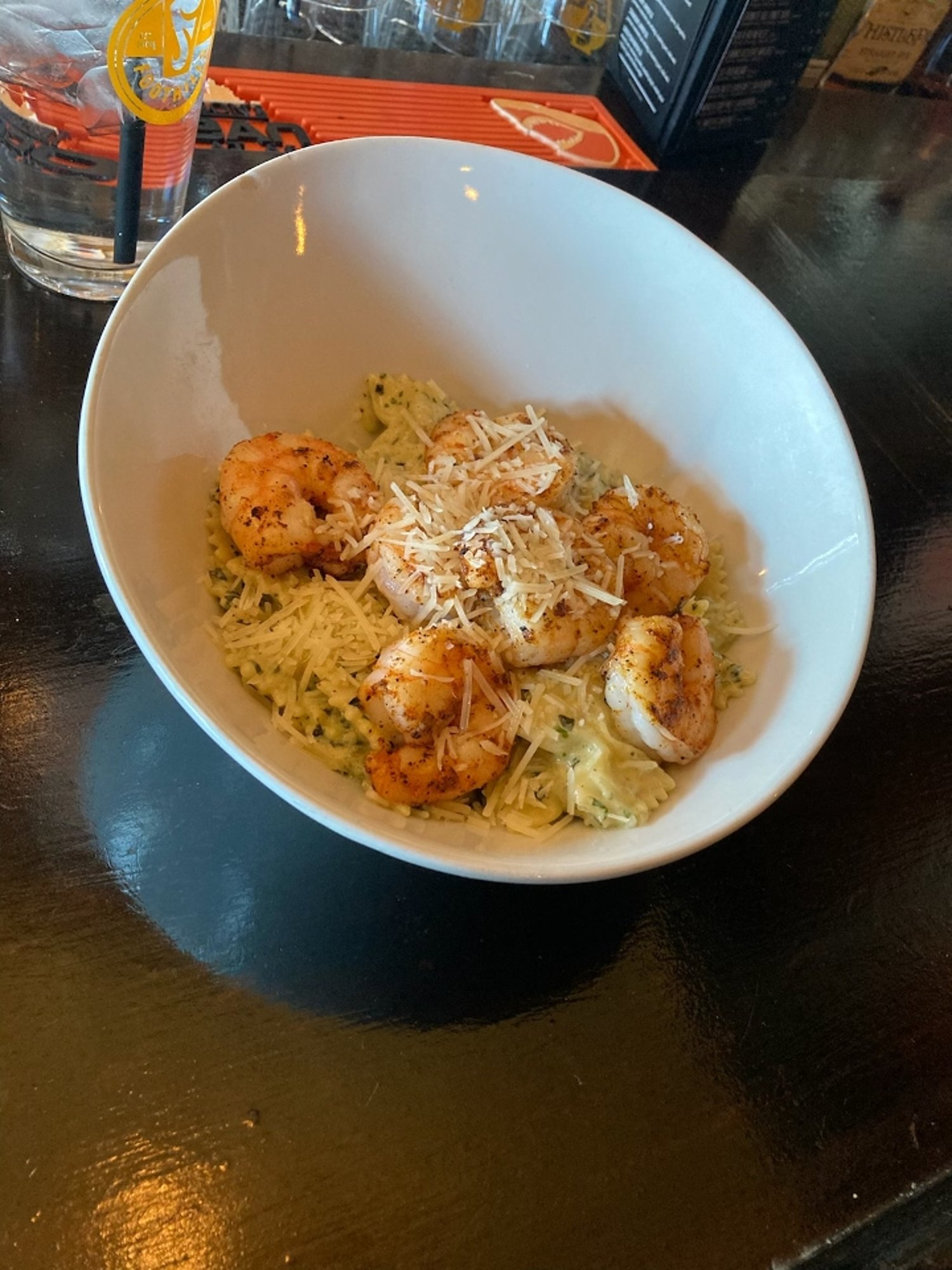 Pesto Alfredo Shrimp & Bowtie Pasta