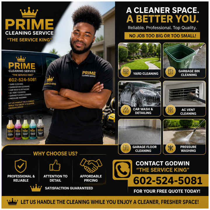 Prime cleaning service AZ Logo