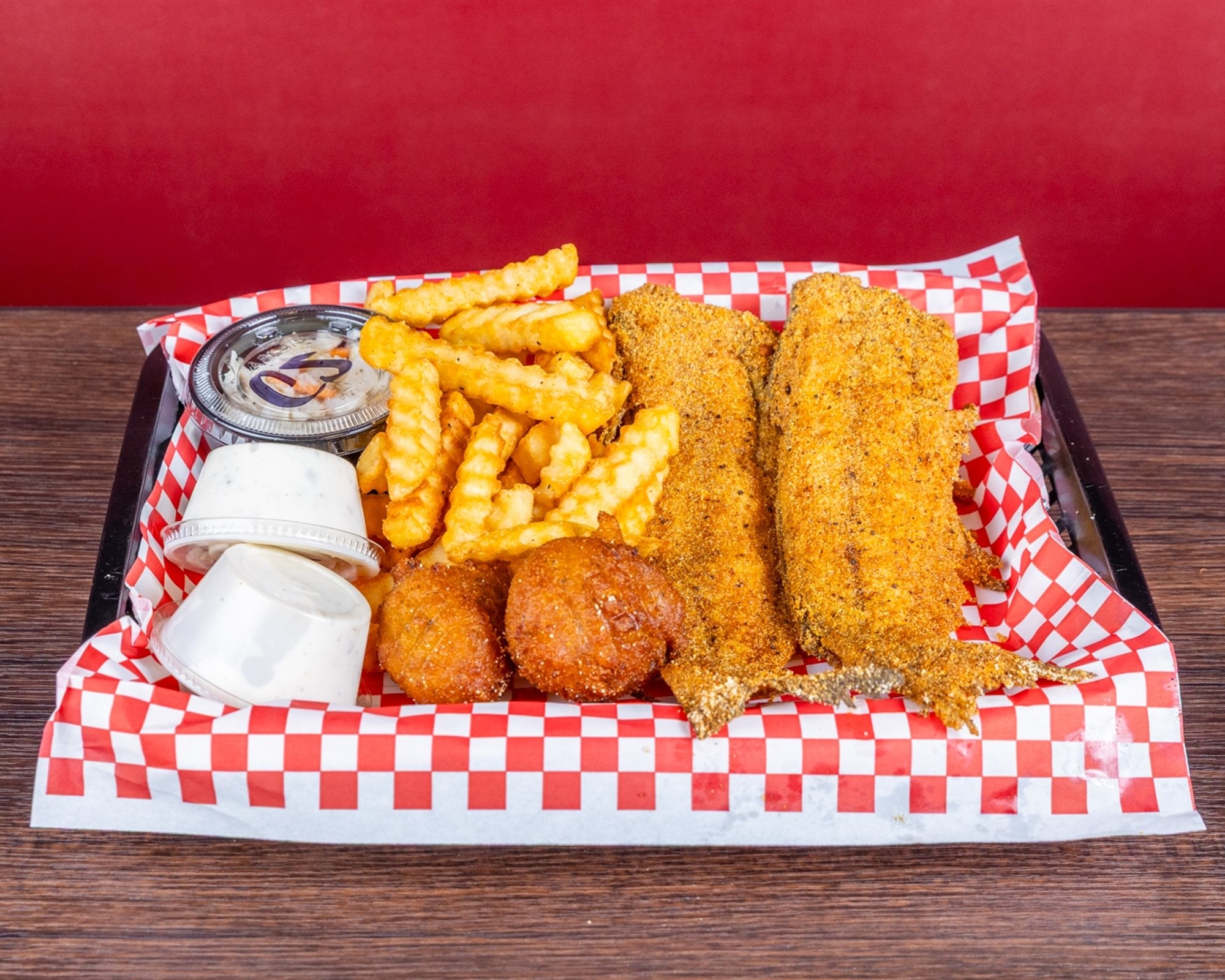 2PC Whole Catfish Dinner