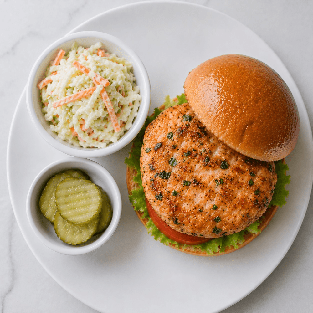 Homemade Salmon Burger