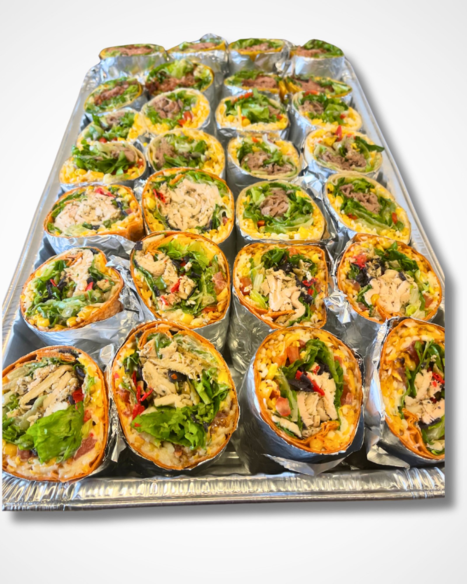 large cyo tray (14 wraps cut in 1/2 - up to 3 flavors)