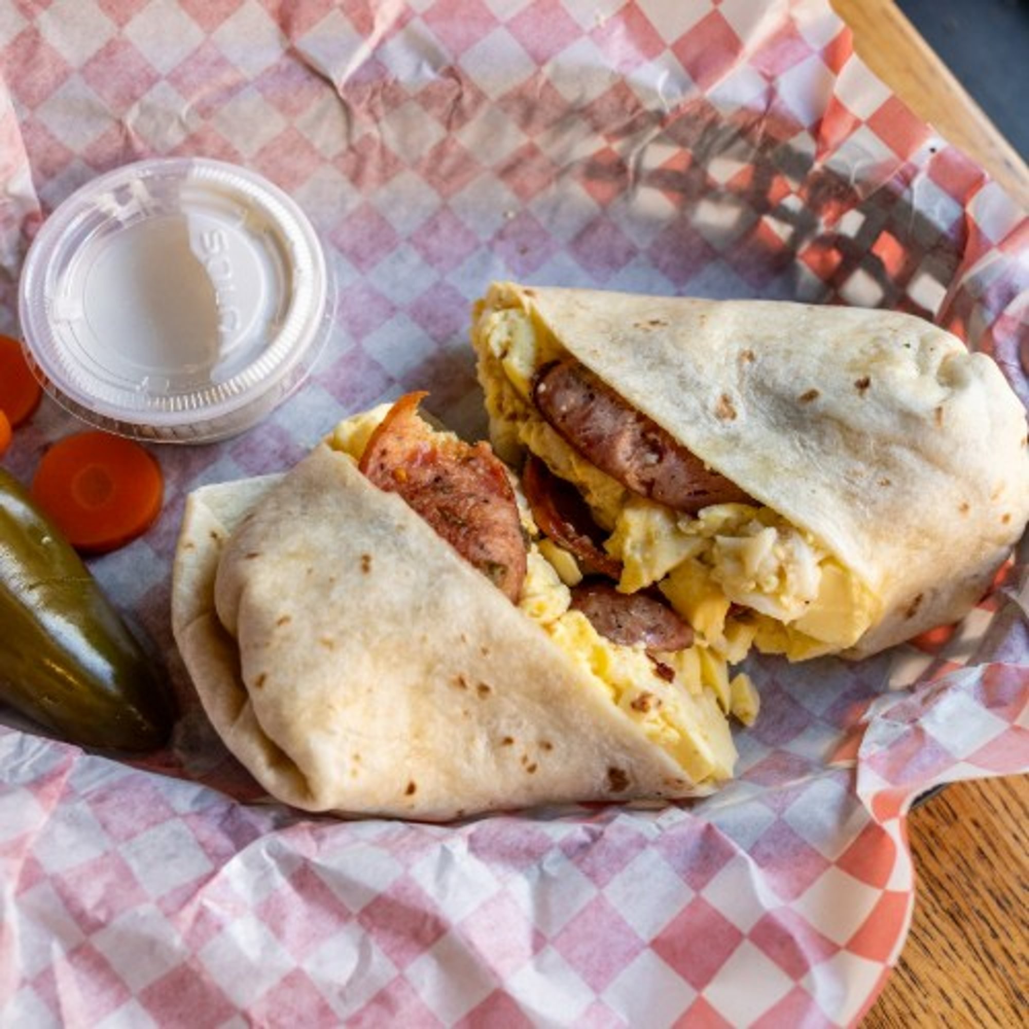 Breakfast Burrito Eggs & Sausage