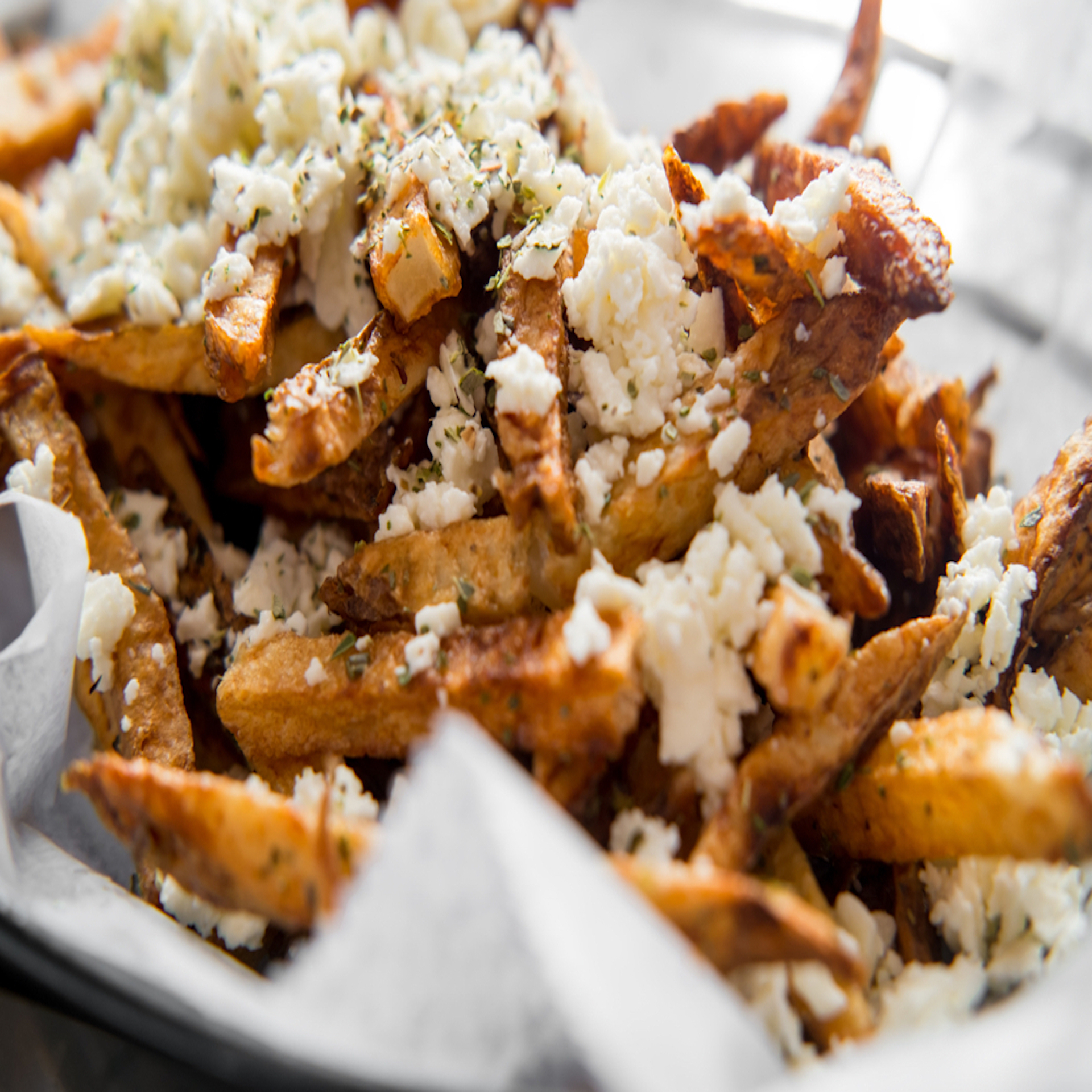 GREEK FRIES W/ FETA CHEESE