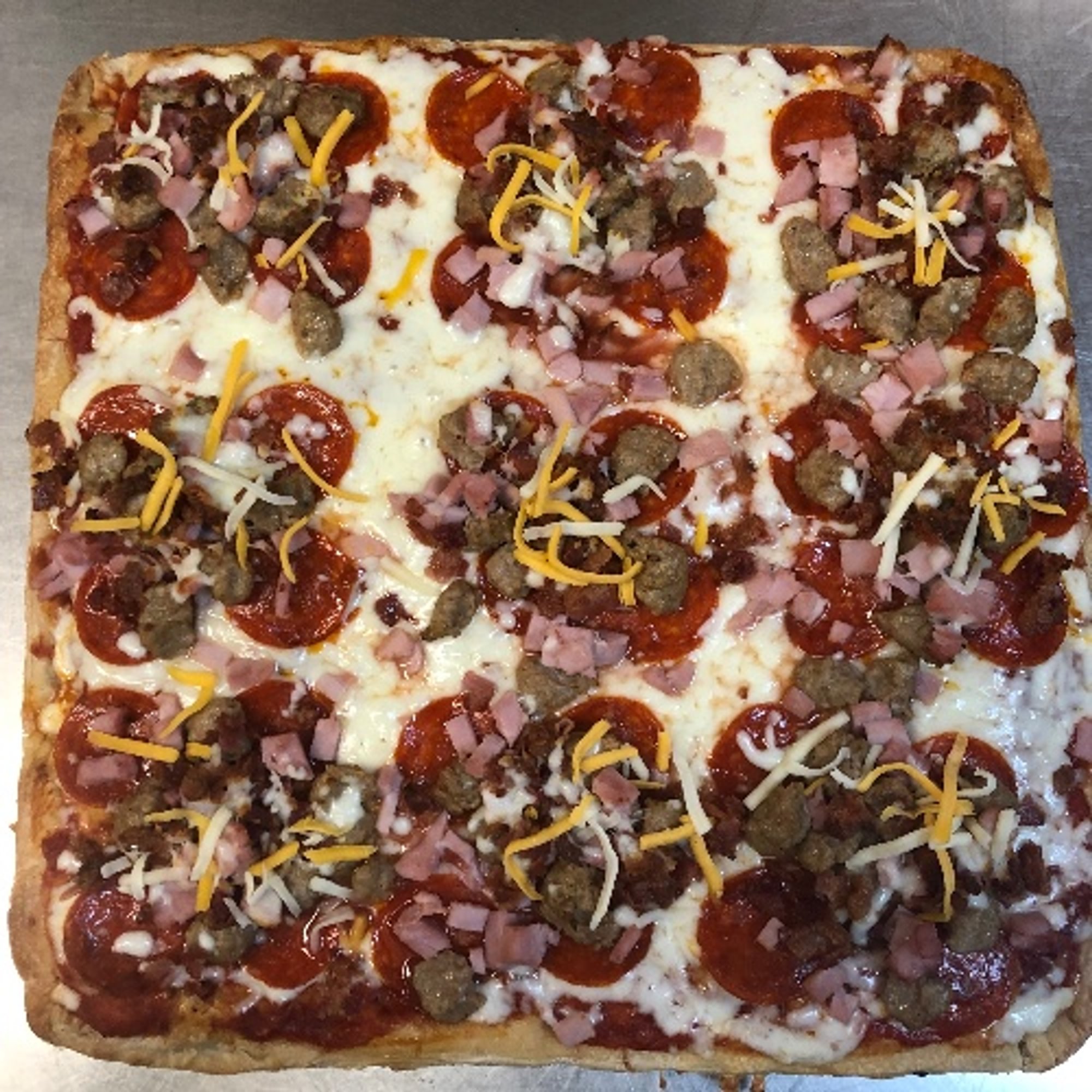 Plain Cheese Sicilian Pizza