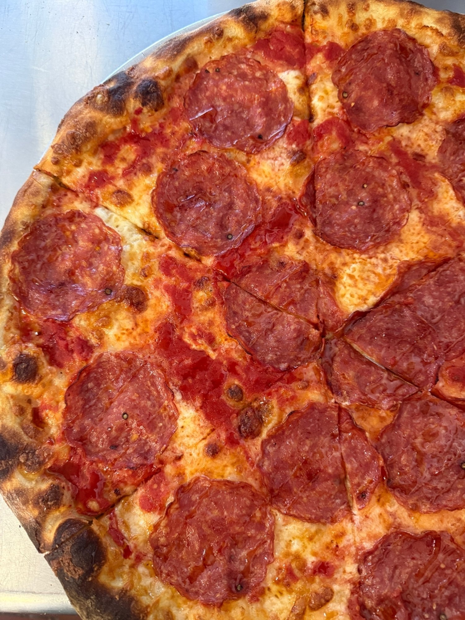 Round Soppressata Hot Honey Pizza
