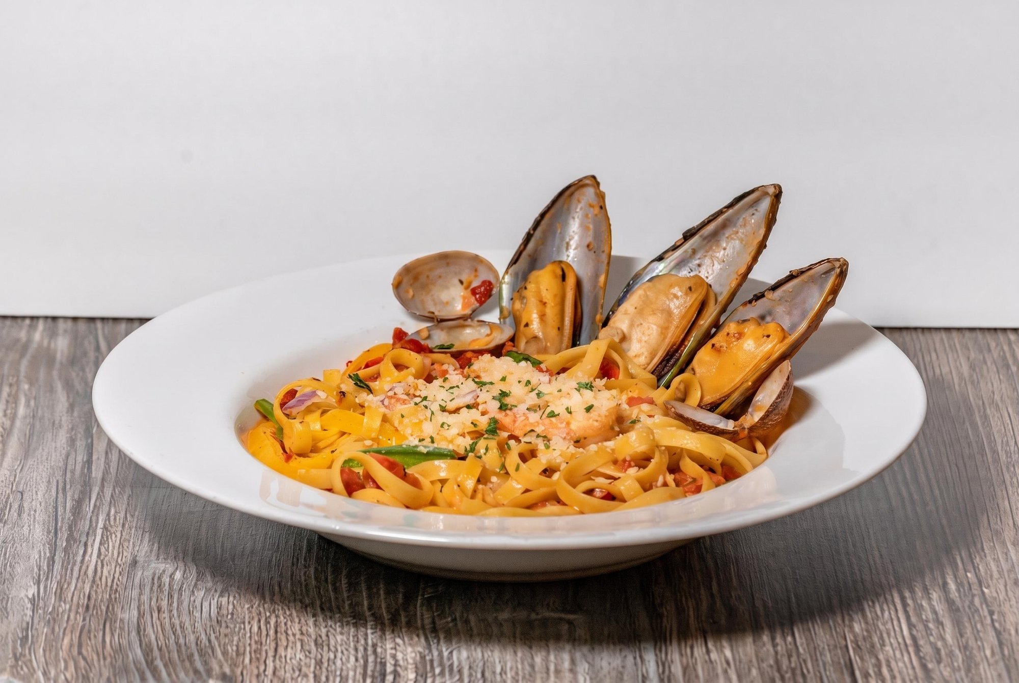 Cajun Seafood Fettuccine Pasta