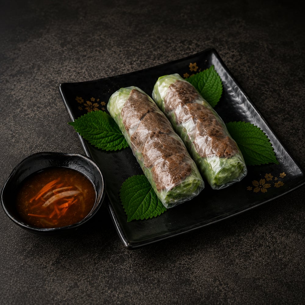 [3A] Grilled Beef Spring Rolls