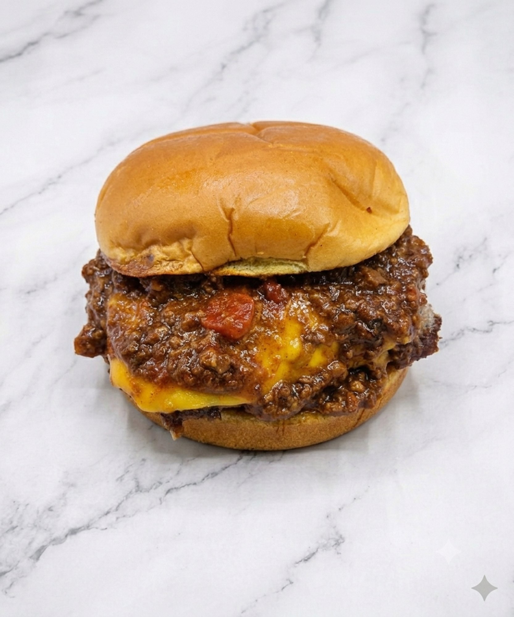 1/4 Lb. Chili Cheese Wagyu Smash Burger
