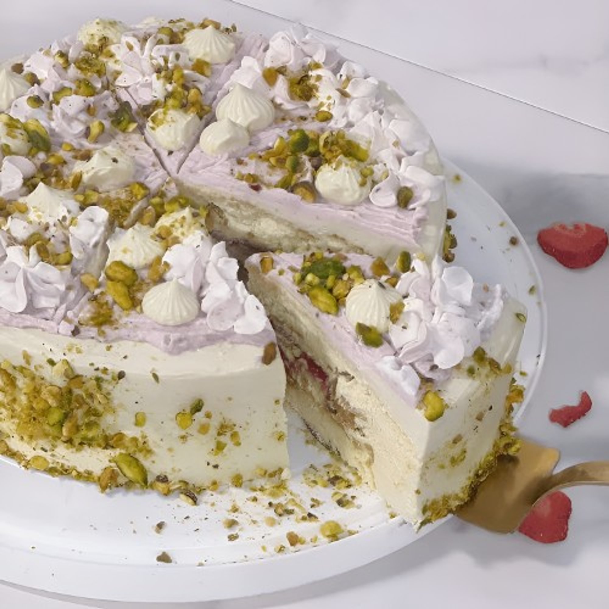 ⏰🎂 Pistachio Raspberry Whole Cake (树莓开心果蛋糕)