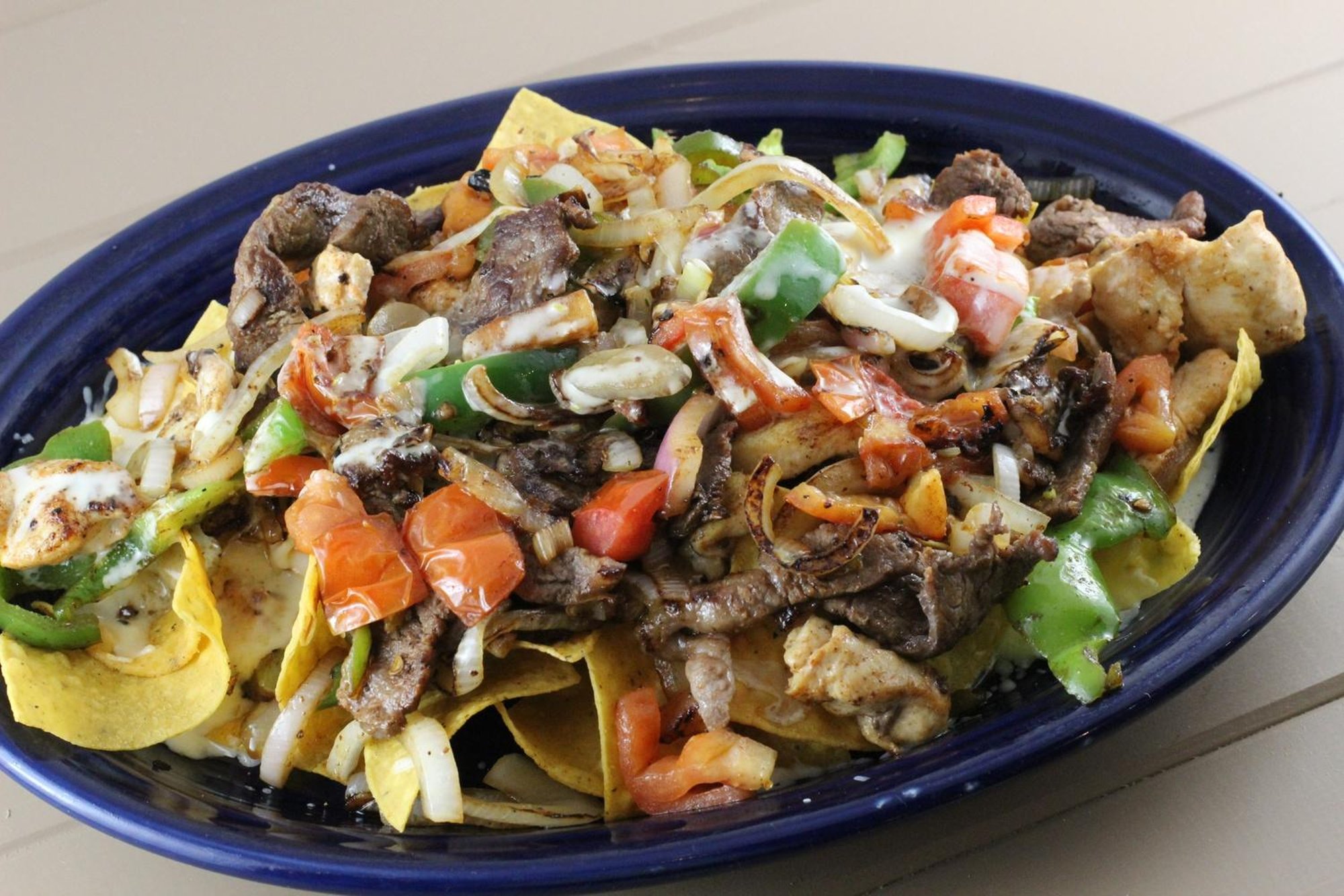 (H) Nachos Fajita Steak and Chicken