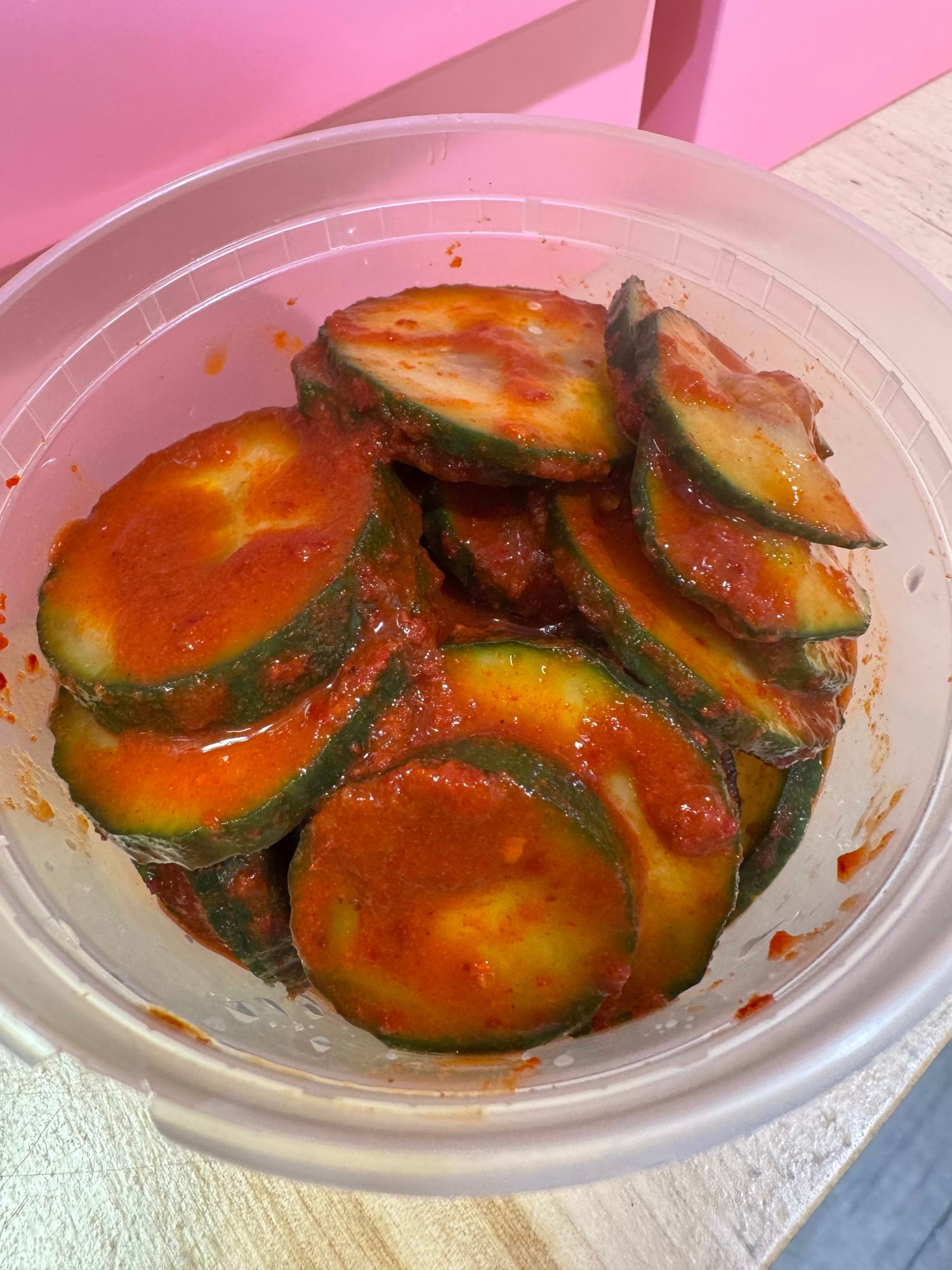 Homemade Cucumber Kimchi (8 oz)