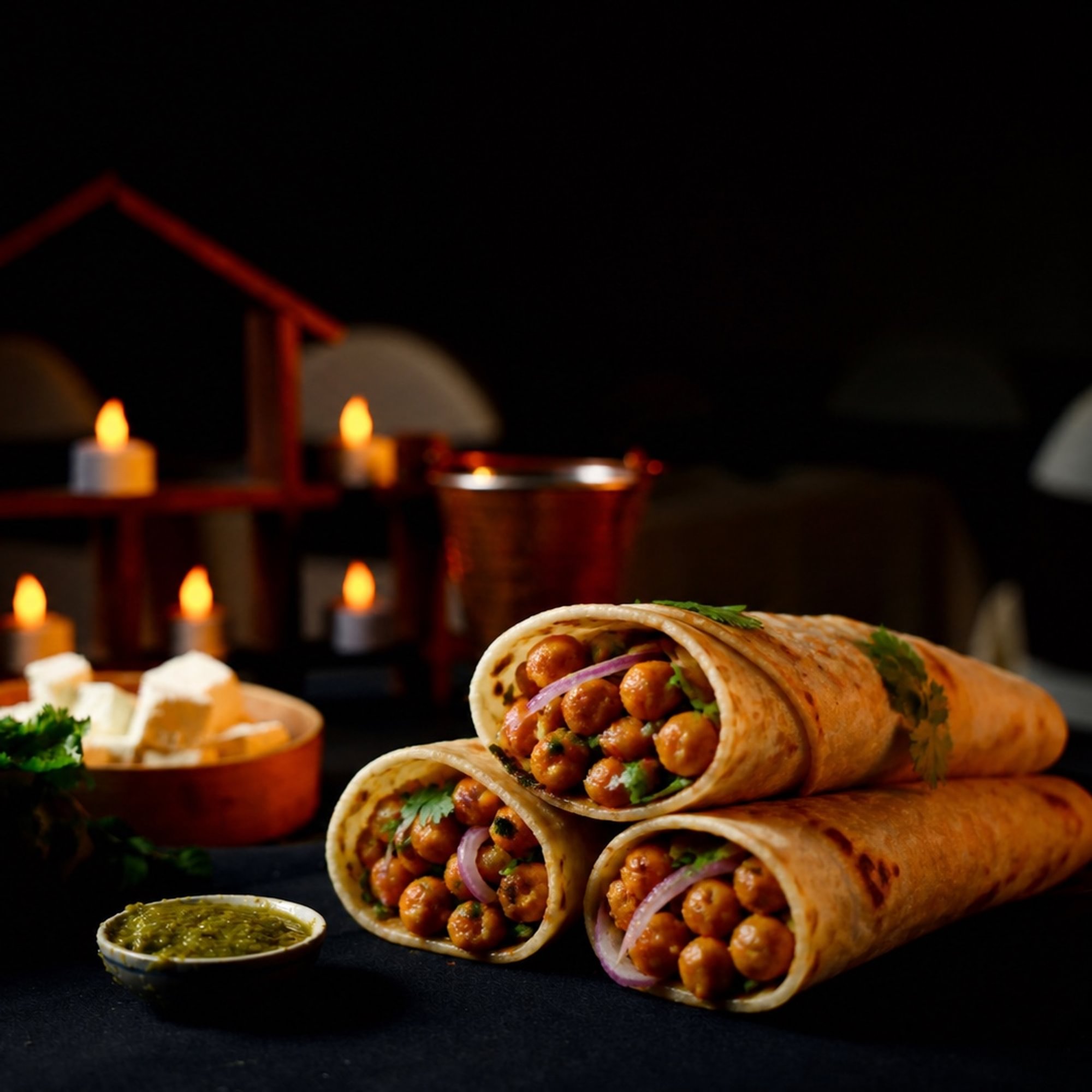 Vegan Chana Kathi Roll (Wrap)