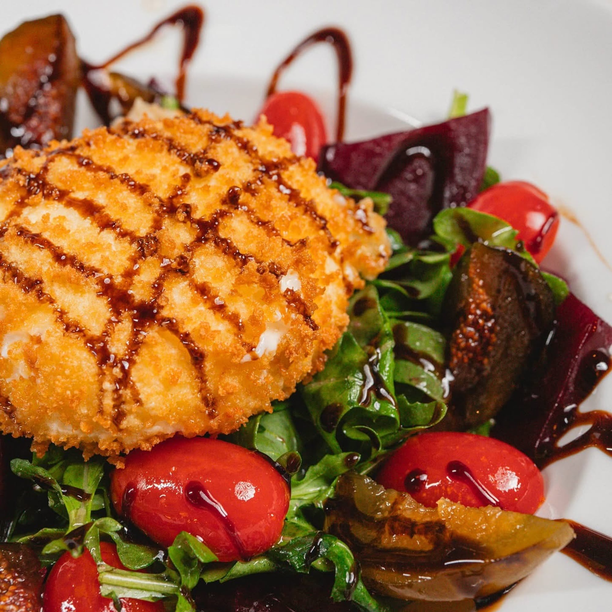 Fried Burrata Salad