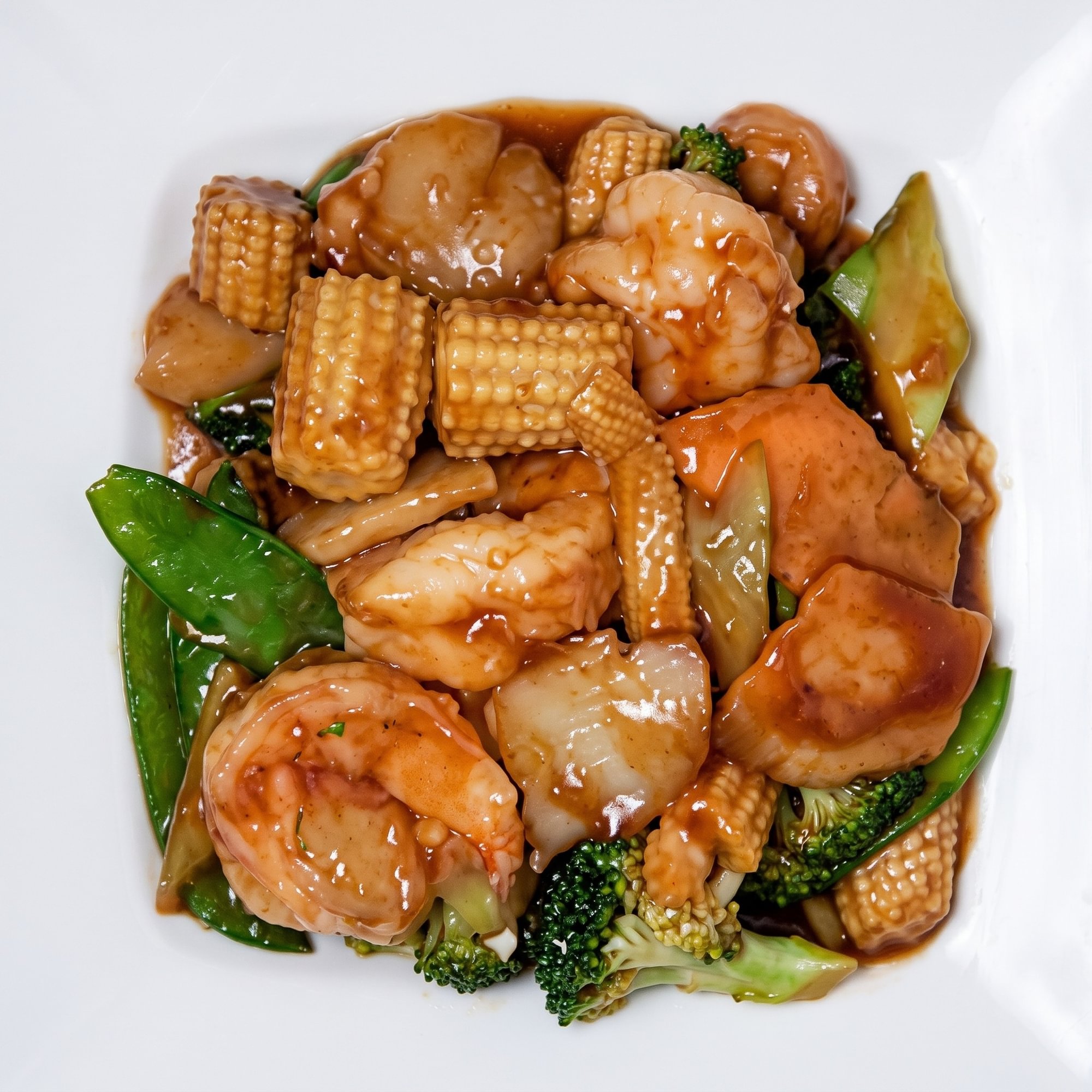Jumbo Shrimp with Mixed Vegetables
