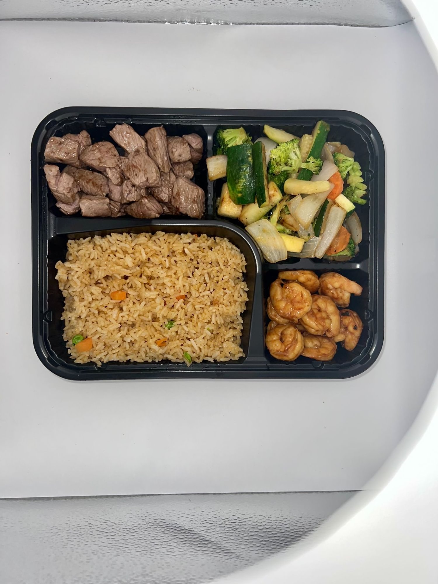 HL9. Steak & Shrimp (6 pcs) Hibachi Lunch