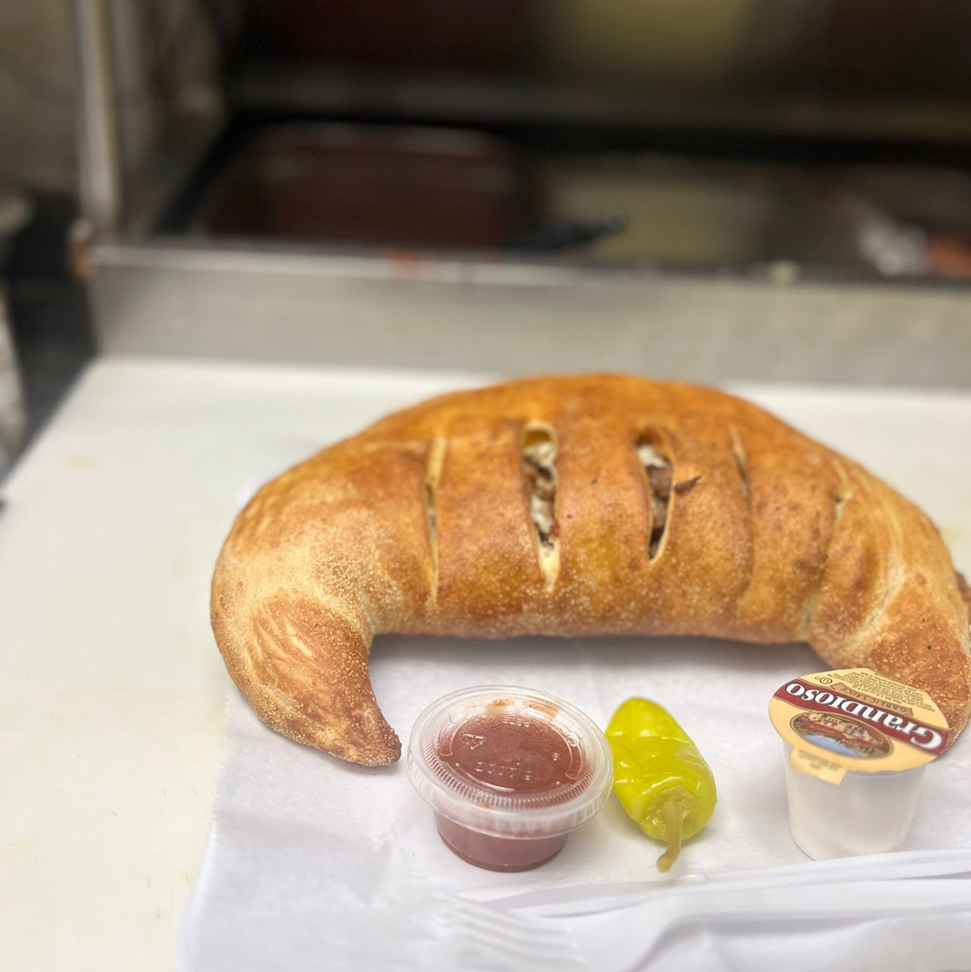 The Works Calzone