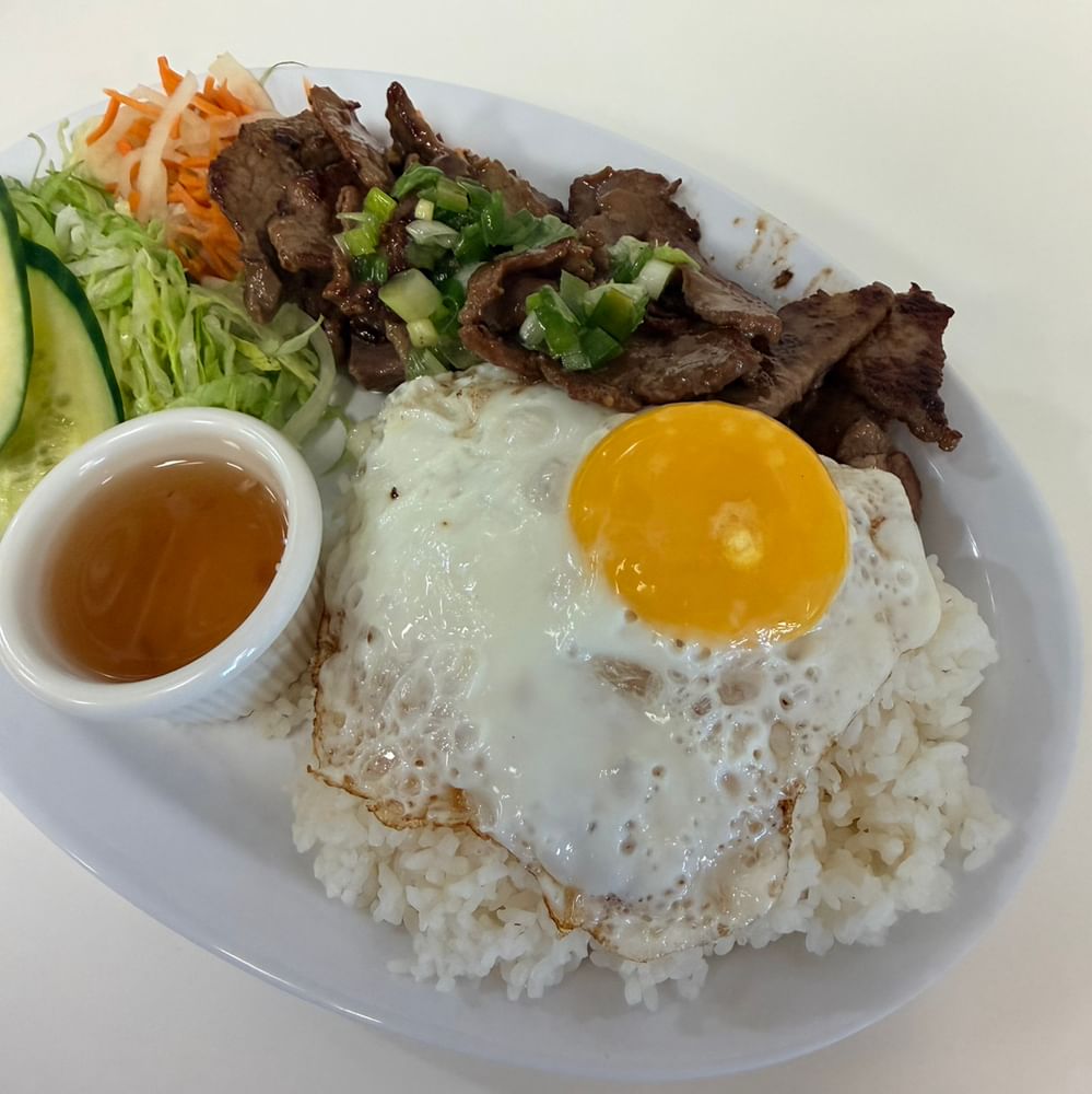 Grilled Beef Rice Plate