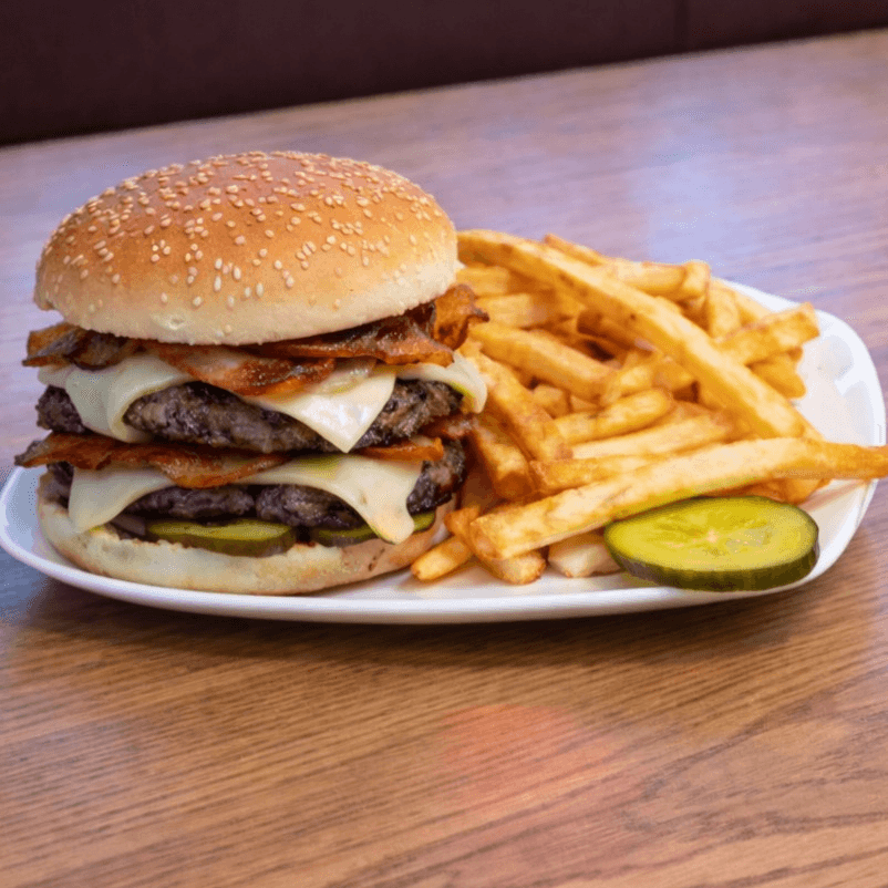 Double Cheeseburger with Bacon