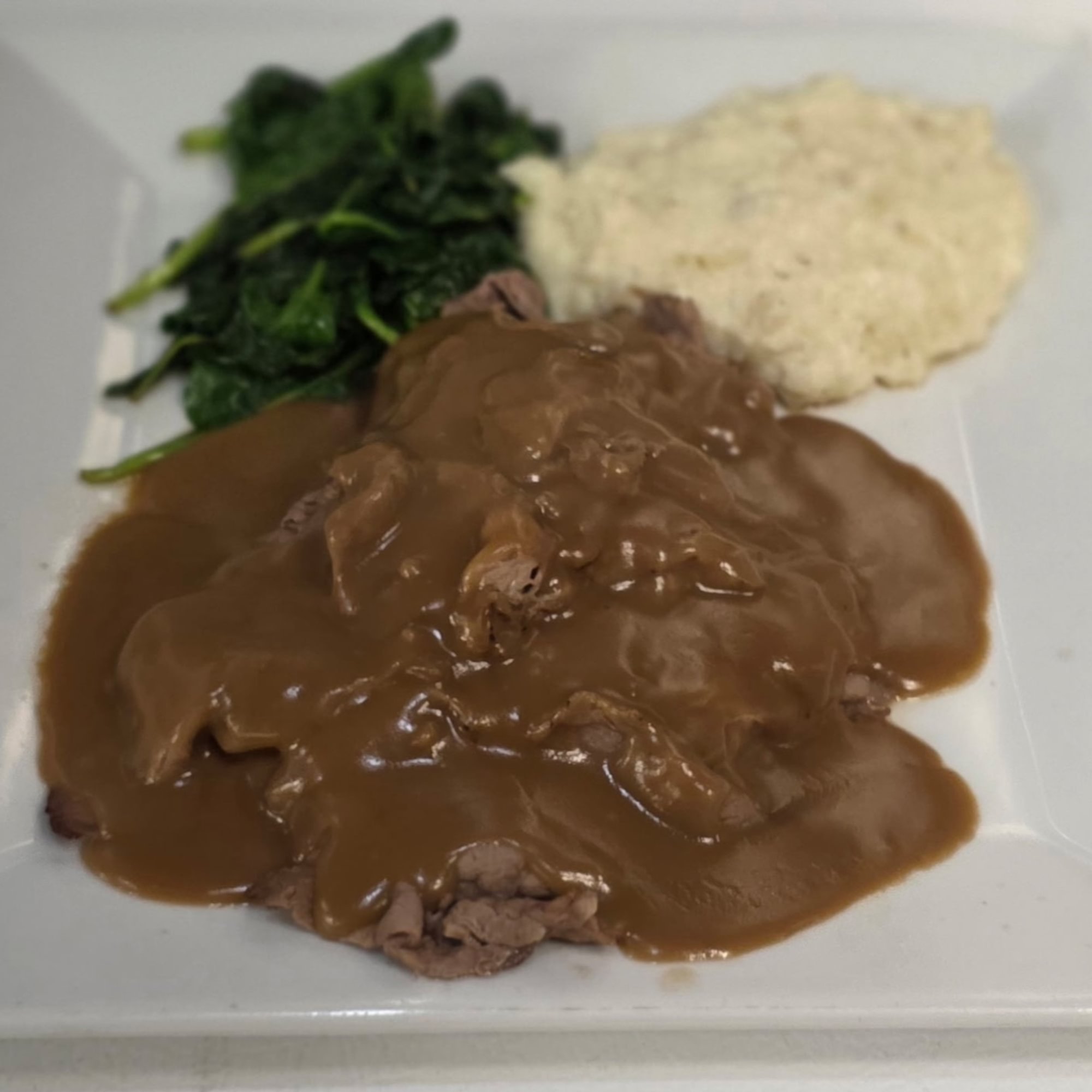 Hot Open Roast Beef (lunch)
