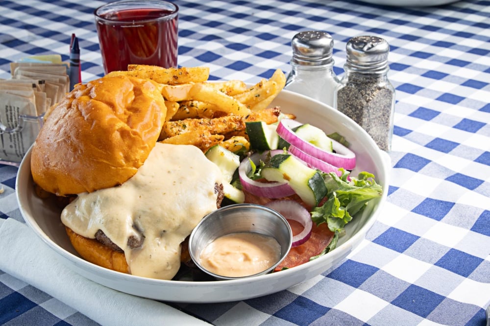 Lamb Cheeseburger