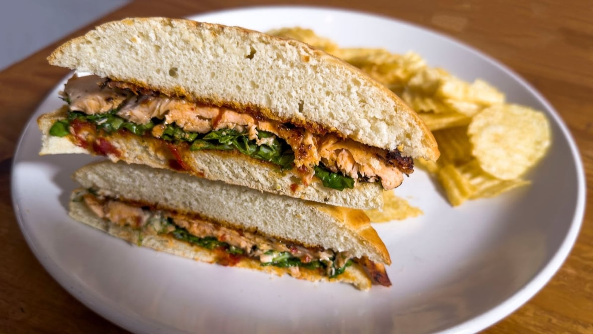 Grilled Salmon Sandwich