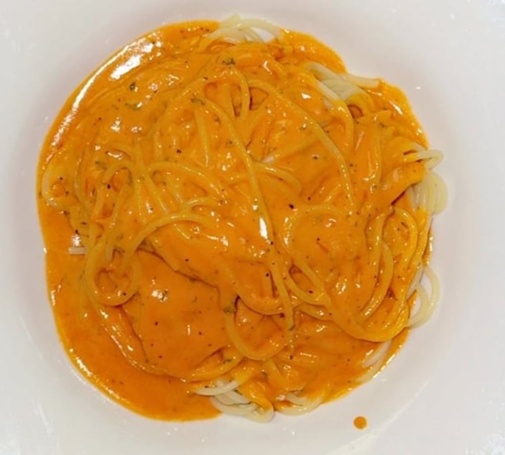 Spaghetti with Pink Sauce