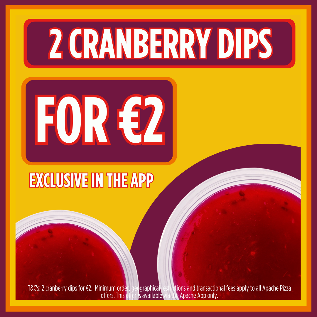 2 Cranberry Dips For €2
