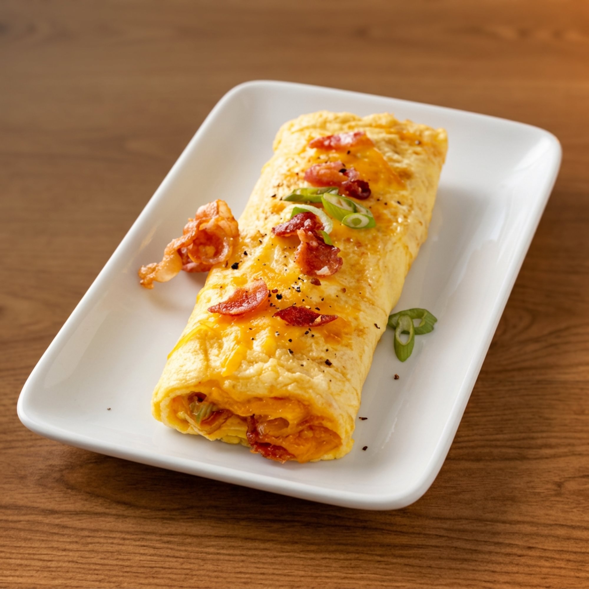 Savory Bacon & Cheese Omelette