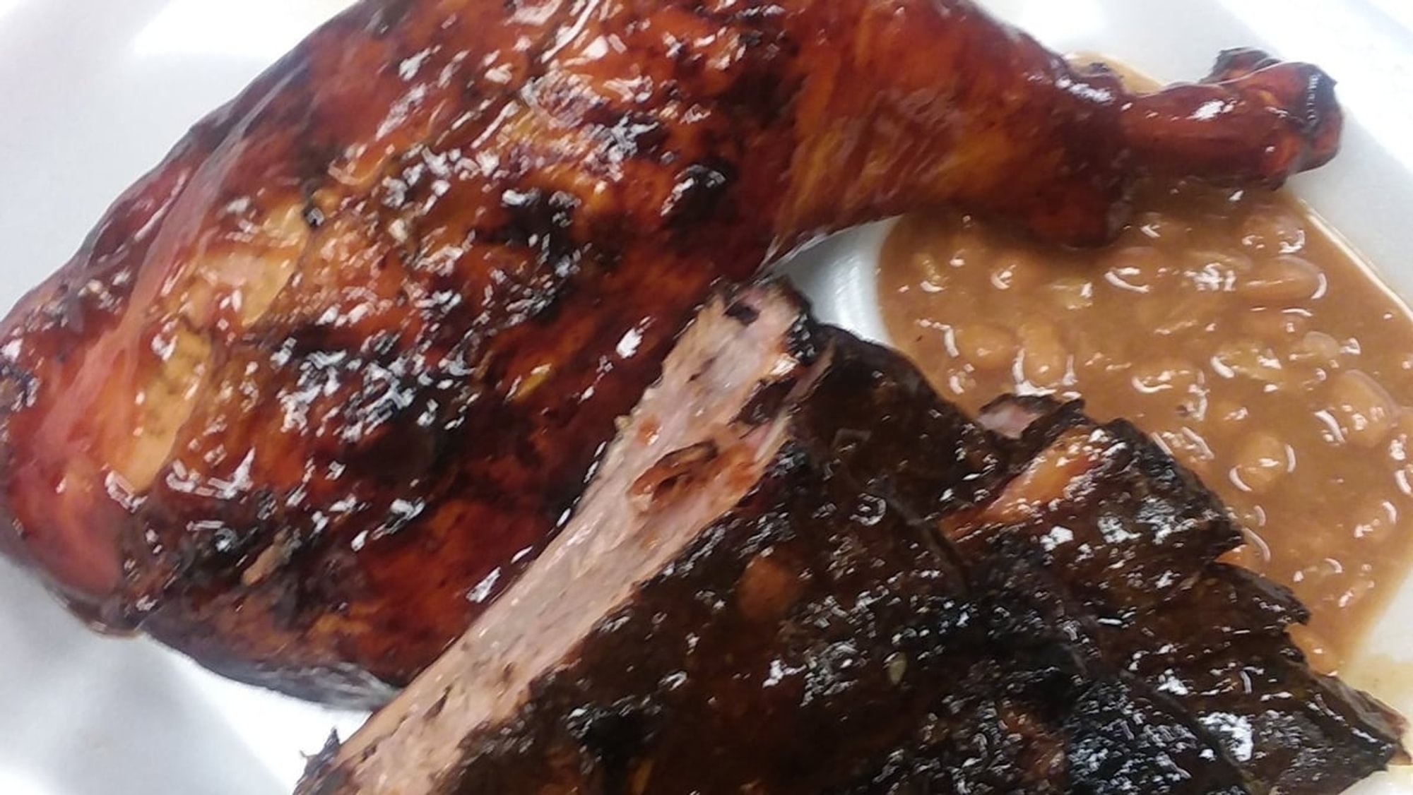 Rib Tip & Chicken Platter