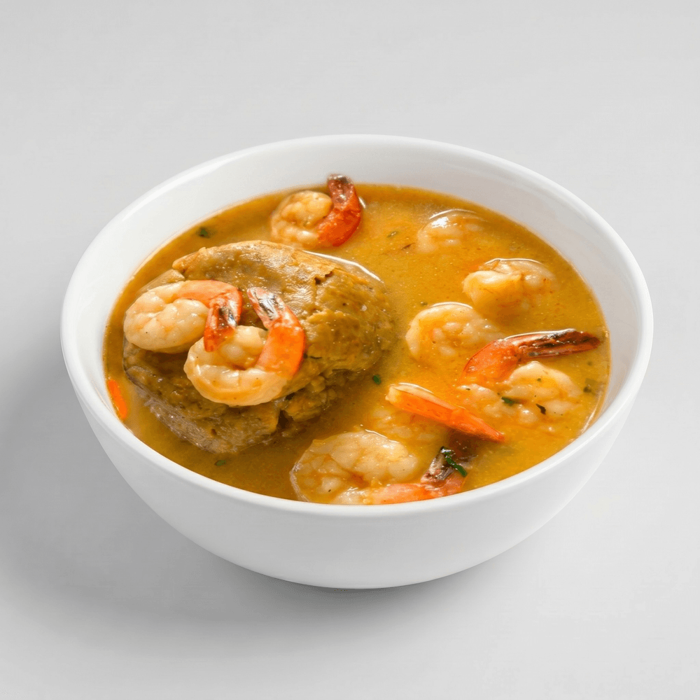 Mofongo De Camarones En Salsa De Ajo | Mofongo with Shrimp in Garlic Sauce