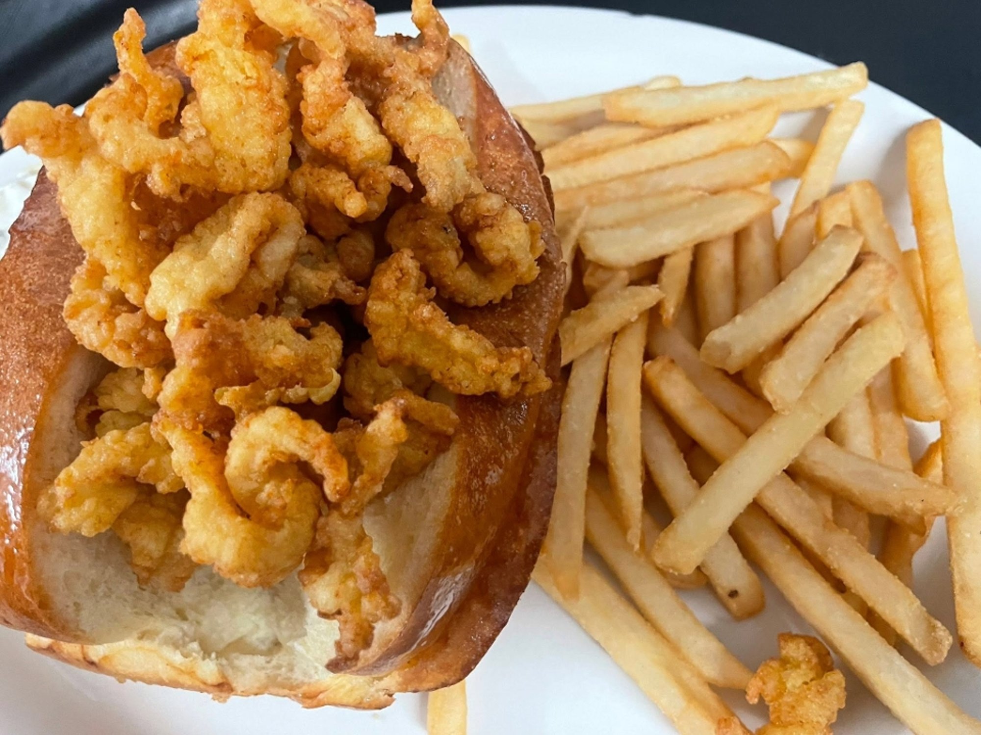Clam Strip Roll w/ Fries