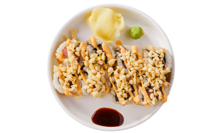 Tuna Yukke Crunch Roll