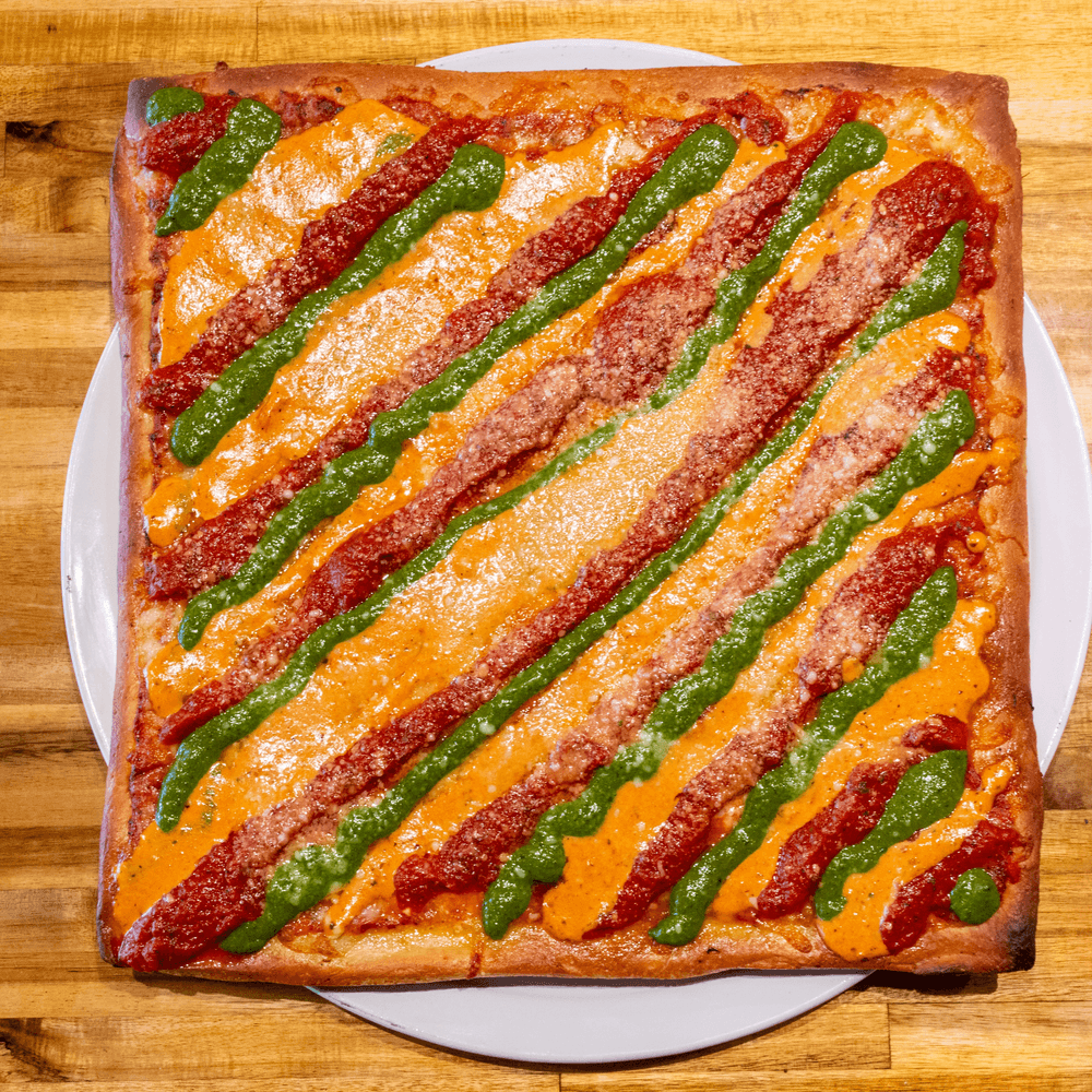 Tri Colore Sicilian Pizza