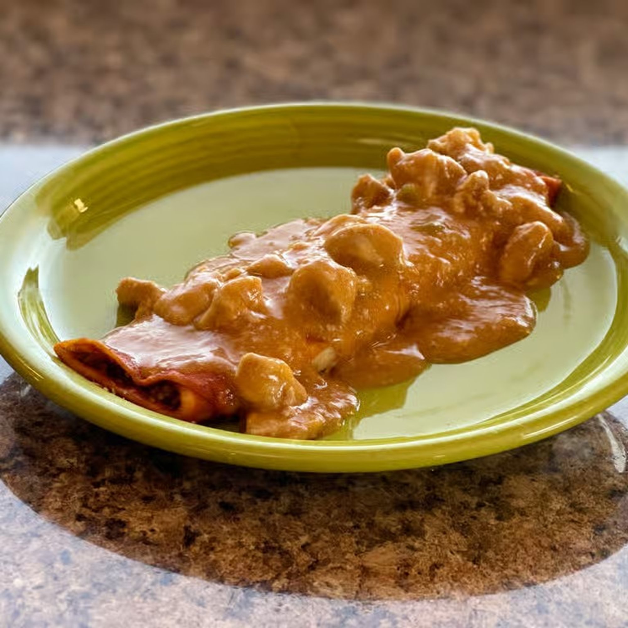 Smothered Beef Enchilada