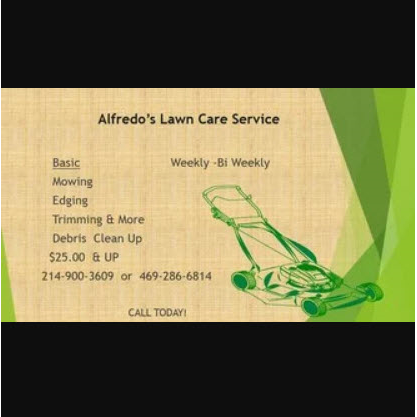 Alfredo's Lawn Care Service Logo