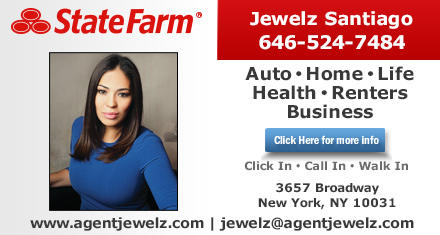 Jewelz Santiago - State Farm Insurance Agent | 3657 Broadway, New York, NY, 10031 | +1 (646) 524-7484