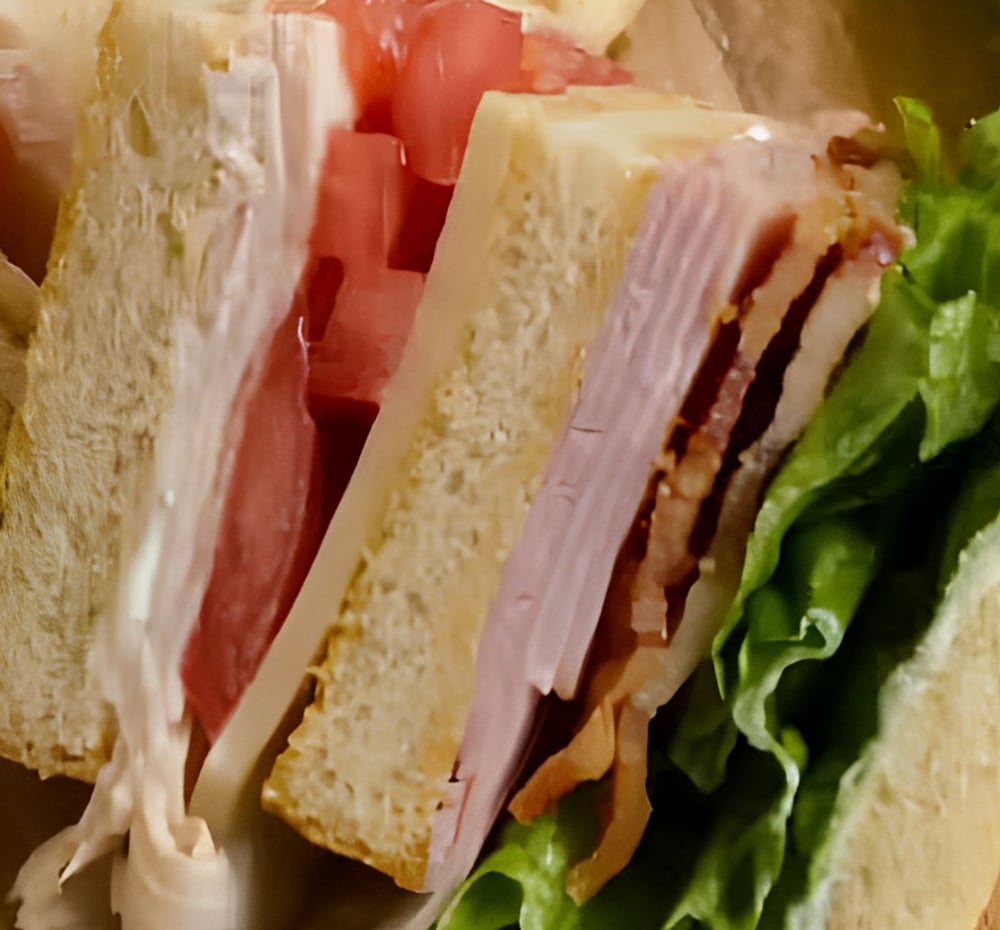 Ham & Cheese Club Sandwich