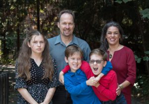 The Kovac family in 2022: Michael and Janine with kids, Chiara AKA